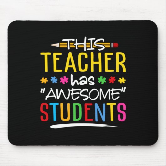Dieser Lehrer hat Phantastischen Schüler Mousepad (Vorne)