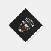 Dieser Lehrer läuft auf Kürbisgewürz und allem Serviette (Ecke)