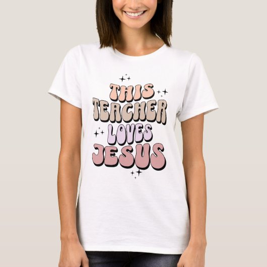Dieser Lehrer Lieben Jesus T-Shirt (Vorderseite)