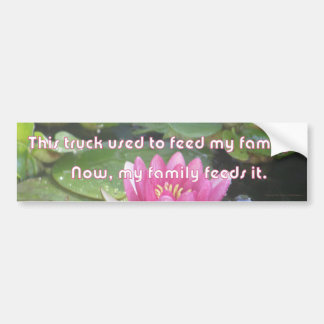 Dieser LKW benutzt, um meine Familie zu füttern Autoaufkleber