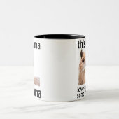 Dieser Llama Lieben einige Drama Funny Llama Zweifarbige Tasse (Mittel)