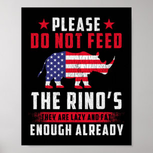 Dieser lustige Anti-Rino-Republikaner nur im Namen Poster