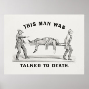 Dieser Mann wurde zu Tode geredet (1873 Poster
