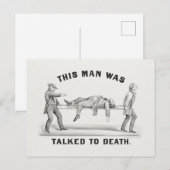 Dieser Mann wurde zu Tode geredet (1873 Postkarte (Vorne/Hinten)