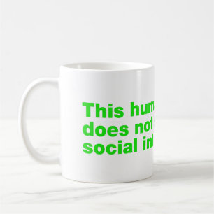 Dieser Mensch unterstützt keine soziale Interaktio Kaffeetasse