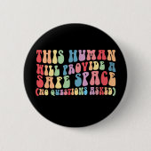 Dieser Mensch wird ein sicheres, schwules Homosexu Button (Vorderseite)