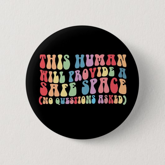 Dieser Mensch wird ein sicheres, schwules Homosexu Button (Vorderseite)