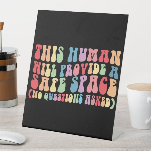 Dieser Mensch wird ein sicheres, schwules Homosexu Sockelschild (In Situ)