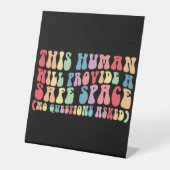 Dieser Mensch wird ein sicheres, schwules Homosexu Sockelschild (Vorderseite)