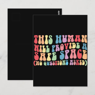 Dieser Mensch wird einen sicheren Raum für Schwule Postkarte