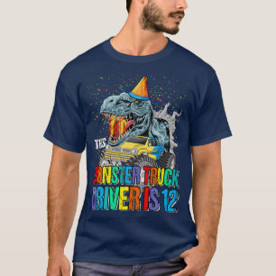 Dieser Monster-Lkw-Fahrer ist 12 Geburtstagsgipfel T-Shirt