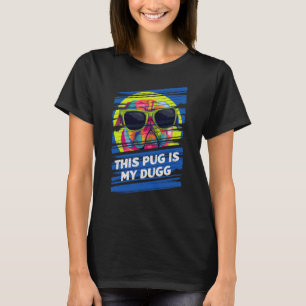 Dieser Mops ist mein Dugg Dog Vater Spaß Pelz Vate T-Shirt