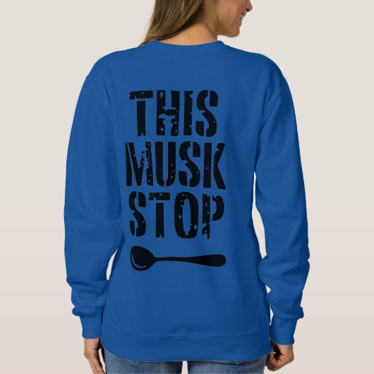 Dieser Muskel hält den Stift auf | Liberal Spoon M Sweatshirt (Rückseite)