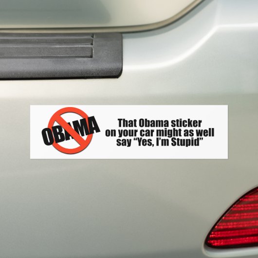 Dieser Obama-Aufkleber könnte genauso gut ja dass Autoaufkleber (Auf Auto)