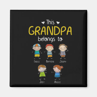 Dieser Opa gehört Niedlichen Personalisierten Fami Magnet