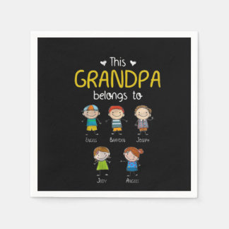 Dieser Opa gehört Niedlichen Personalisierten Fami Serviette