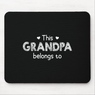 Dieser Opa gehört zu - Mit anpassbarem Bereich für Mousepad