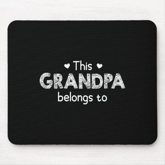 Dieser Opa gehört zu - Mit anpassbarem Bereich für Mousepad (Vorne)