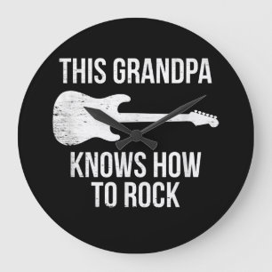 Dieser Opa kennt den Gitarrenrock-Musiker Große Wanduhr