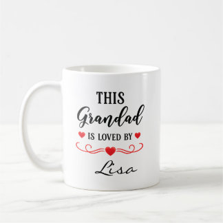Dieser Opa wird geliebt Personalisierter Tassen Ge