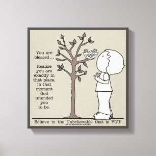 Dieser Ort Leinwanddruck