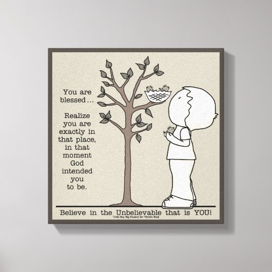 Dieser Ort Leinwanddruck (Vorderseite)