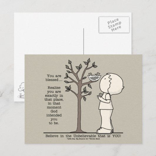 Dieser Ort Postkarte (Vorne/Hinten)