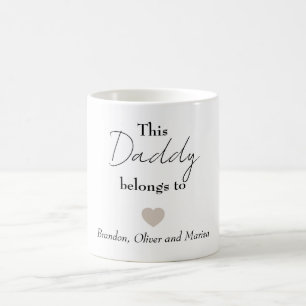 Dieser Papa gehört [Kindername] - Personalisiert Kaffeetasse