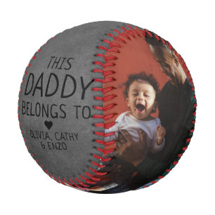 Dieser Papa gehört zum Dunkelgrauen Foto Vatertag Baseball