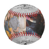 Dieser Papa gehört zum Silbergrauen Vatertag Baseball (Vorderseite)