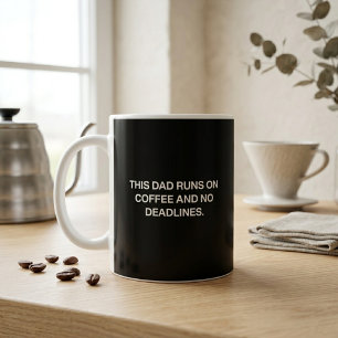 Dieser Papa läuft mit Kaffee und ohne Fristen - Lu Kaffeetasse