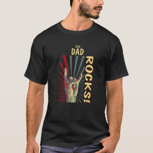 Dieser Papa rockt Vintage Retro Konzert 70er 80er T-Shirt