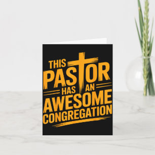 Dieser Pastor hat eine großartige christliche Geme Karte