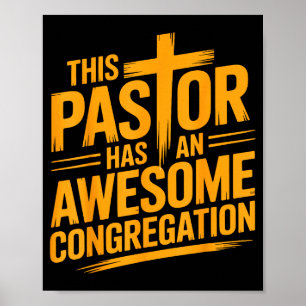 Dieser Pastor hat eine großartige christliche Geme Poster