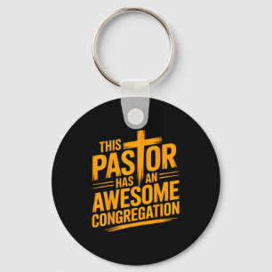 Dieser Pastor hat eine großartige christliche Geme Schlüsselanhänger