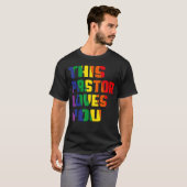 Dieser Pastor Lieben Sie stolz LGBt stolz Ally Gay T-Shirt (Vorne ganz)
