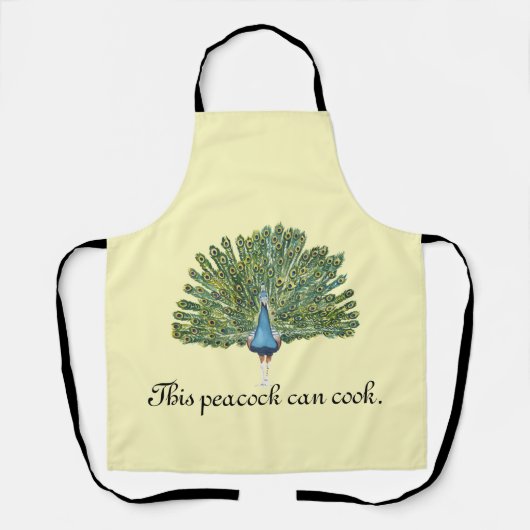 Dieser Pfau kann kochen Schürze (Vorderseite)