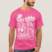 Dieser Pickleball King wird verheiratet Bachelor P T-Shirt (Vorderseite)