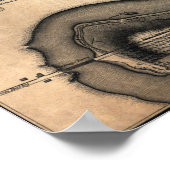 Dieser Plan der Stadt Philadelphia - 1797 Poster (Ecke)