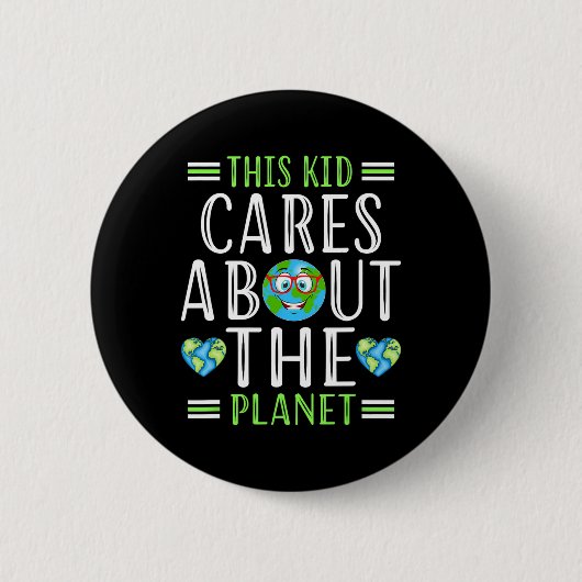 Dieser Planet der Kinderwagen Rette Welt-Stunde-Ku Button (Vorderseite)