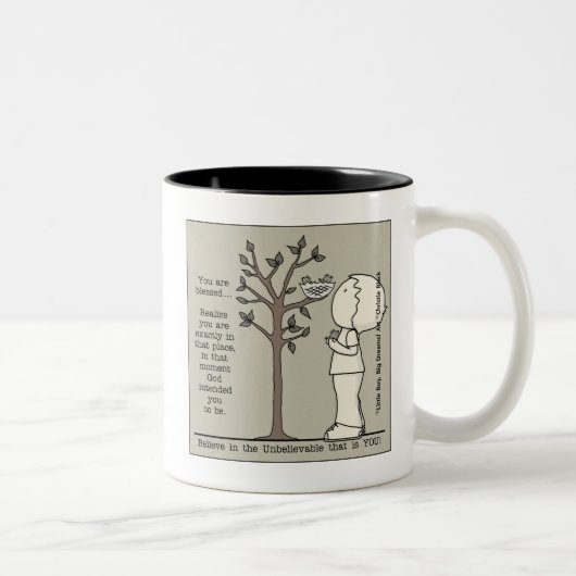 Dieser Platz Zweifarbige Tasse (Rechts)