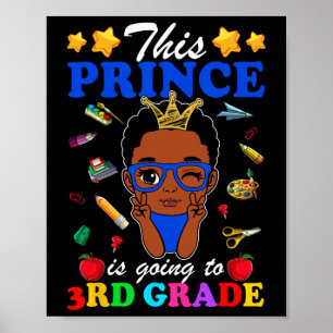 Dieser Prinz geht in die 3. Klasse zurück zur Schu Poster