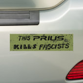 Dieser Prius tötet Faschisten Autoaufkleber (Auf Auto)