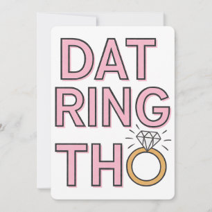 Dieser Ring ist lustige Hochzeit Verlobung Ehe Einladung