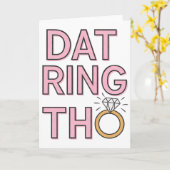 Dieser Ring ist lustige Hochzeitsverlobung Ehe Karte (Gelbe Blume)