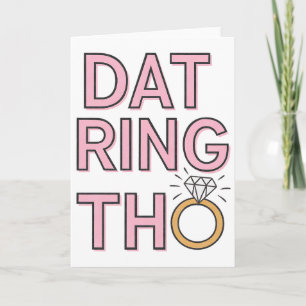 Dieser Ring ist lustige Hochzeitsverlobung Ehe Karte