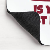 Dieser rote Pen ist Ihr bester Freund Slogan Mousepad (Ecke)