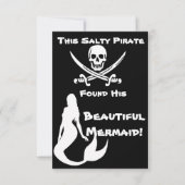 Dieser Salty-Pirate fand seine schöne Meerjungfrau Einladung (Vorderseite)