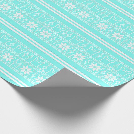 Dieser Schneemonengeschenkwaps Geschenkpapier (Ecke)