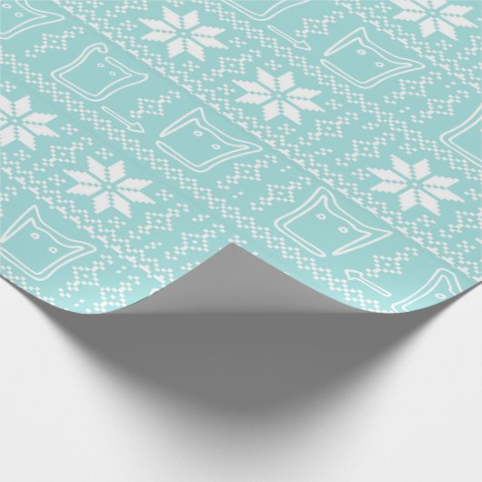 Dieser Schneemonengeschenkwaps Geschenkpapier (Ecke)